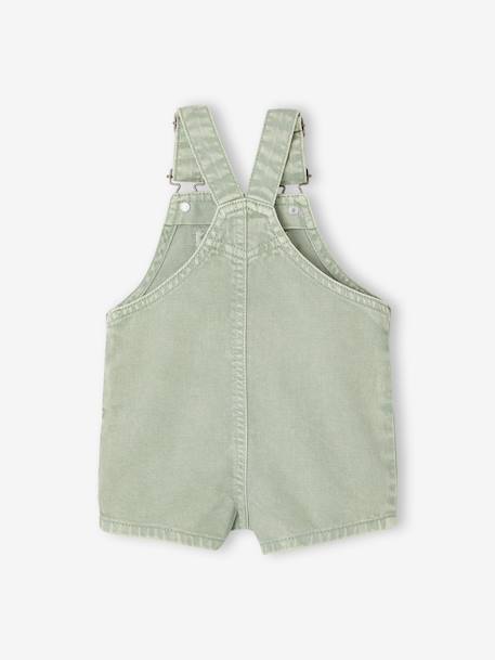 Salopette courte bébé garçon vert d'eau - vertbaudet enfant 