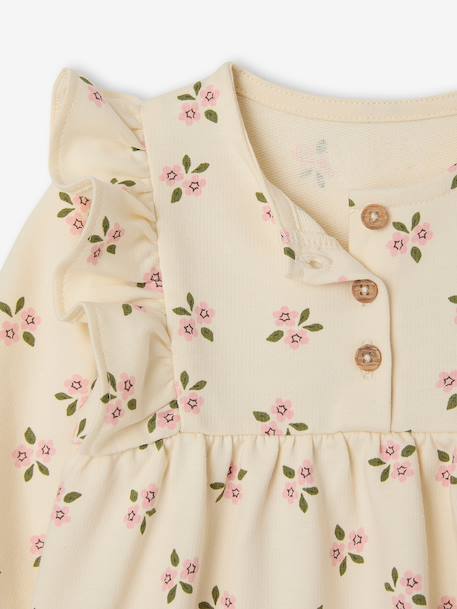 Robe bébé fille en molleton écru - vertbaudet enfant 