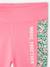 Grafische sportlegging voor meisjes rozen+saliegroen - vertbaudet enfant 