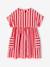 Robe fille en seersucker rayé rouge - vertbaudet enfant 