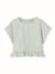Blouse fille en lin vert sauge - vertbaudet enfant 