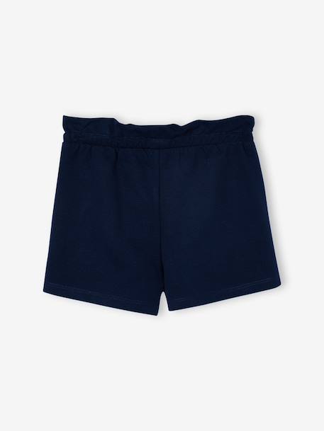 Lot de 2 shorts fille molleton léger mandarine+marine+vert d'eau - vertbaudet enfant 