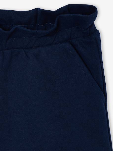 Lot de 2 shorts fille molleton léger mandarine+marine+vert d'eau - vertbaudet enfant 