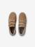 Baskets enfant garçon en cuir à scratchs beige+marine - vertbaudet enfant 