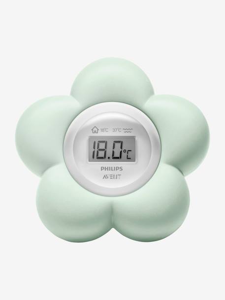 Digitale 2-in-1-thermometer Philips AVENT in de vorm van een bloem GROEN - vertbaudet enfant 