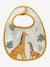 Lot 7 bavoirs naissance en coton bio* beige imprimé+blanc jungle+carreaux vert+Hérisson+multicolore+rose pâle+vert d'eau - vertbaudet enfant 