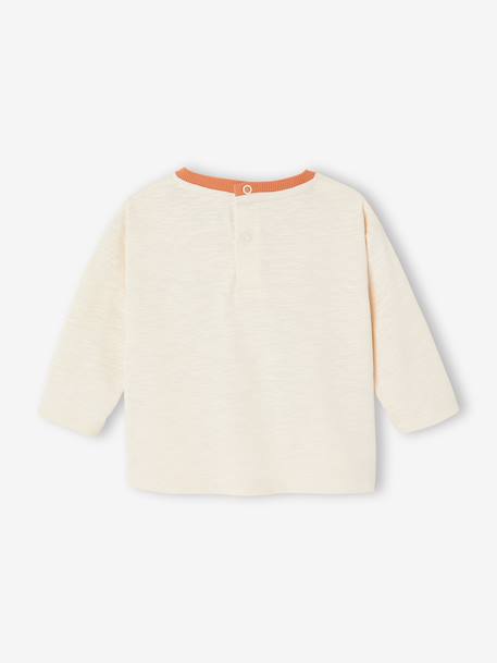 T-shirt bébé garçon manches longues écru - vertbaudet enfant 