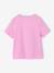 T-shirt voor meisjes met print en korte mouwen ecru+saliegroen+zachtpaars - vertbaudet enfant 