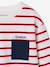 T-shirt rayé garçon personnalisable écru+rouge+vert d'eau - vertbaudet enfant 