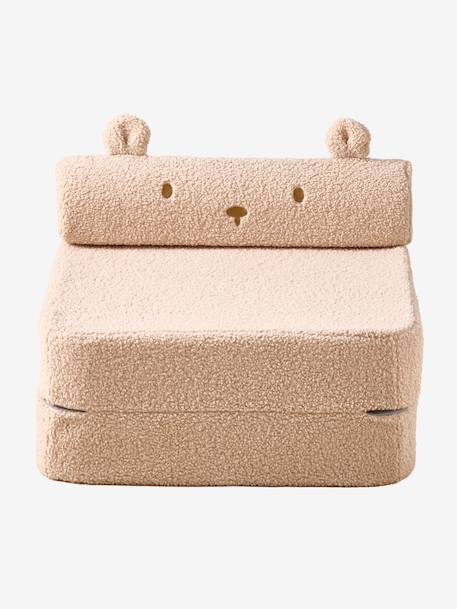 Chauffeuse enfant en sherpa Ourson camel - vertbaudet enfant 