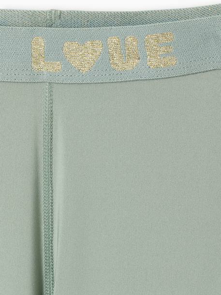 Essentiële legging voor meisjes antraciet+oudroze+saliegroen - vertbaudet enfant 