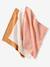 Lot de 3 langes unis en gaze de coton Bio* lot rose - vertbaudet enfant 