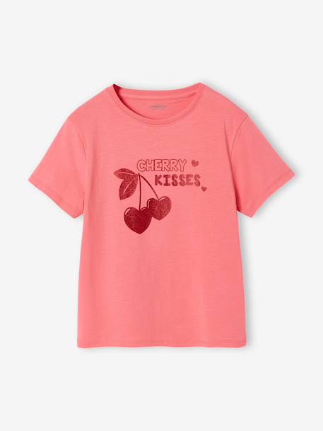 Fille-Tee-shirt fille imprimé manches courtes
