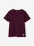 T-shirt garçon personnalisable manches courtes aubergine+blanc+BLEU+jaune pâle+rouge+sauge - vertbaudet enfant 