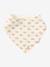 Set met 3 slabbetjes van katoengaas beige, bedrukt+cappuccino+ecru+grijsblauw+lichtroze+saliegroen+set groene panda+set vos+touw+veel beige+WIT - vertbaudet enfant 