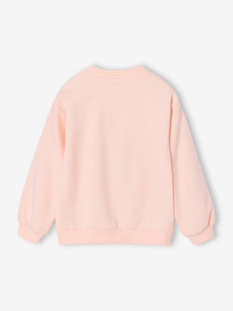 Sweat fille Tic & Tac rose pâle - vertbaudet enfant 