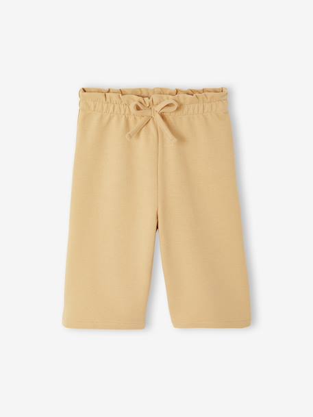 Wijde broek voor babymeisjes cappuccino - vertbaudet enfant 