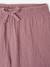Pantalon fille legging large blanc imprimé+corail+mauve+vert sauge - vertbaudet enfant 