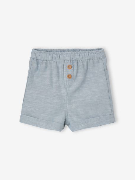 Lot 2 short bébé bleu ciel - vertbaudet enfant 