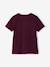 T-shirt garçon personnalisable manches courtes aubergine+blanc+BLEU+jaune pâle+rouge+sauge - vertbaudet enfant 