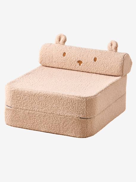 Kinderfauteuil in sherpa Ourson kameel - vertbaudet enfant 
