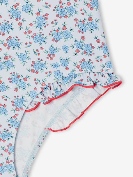 Maillot de bain 1 pièce fille bleu ciel - vertbaudet enfant 