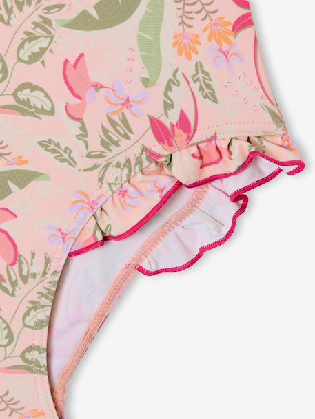 Maillot de bain fille 1 pièce rose pâle - vertbaudet enfant 