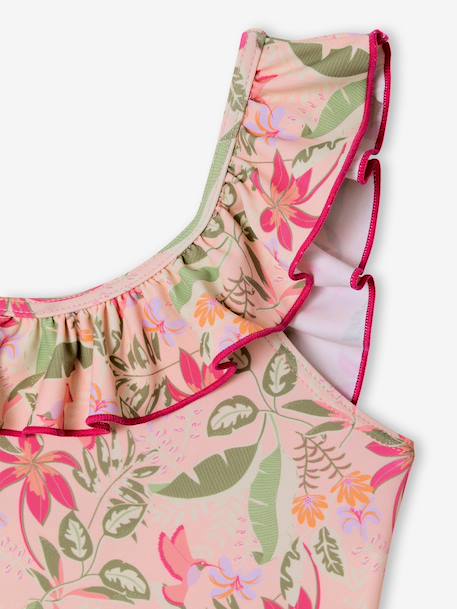 Maillot de bain fille 1 pièce rose pâle - vertbaudet enfant 