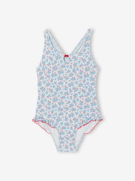 Badpak voor meisjes hemelsblauw - vertbaudet enfant 