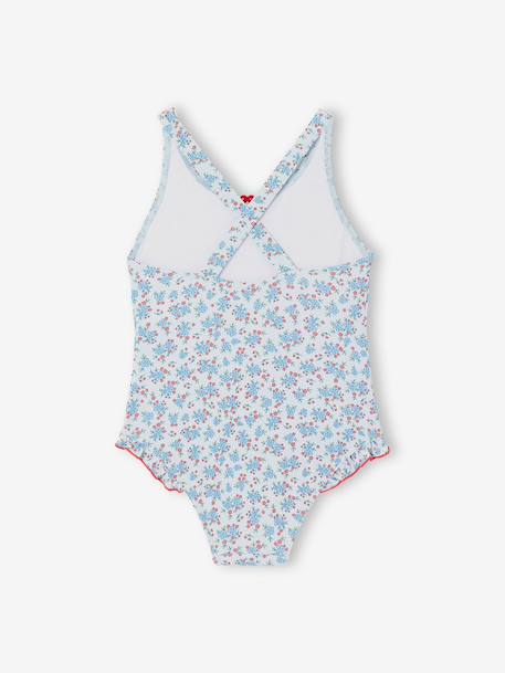 Maillot de bain 1 pièce fille bleu ciel - vertbaudet enfant 