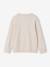 Gilet en maille col V BASICS blanc chiné+marine - vertbaudet enfant 