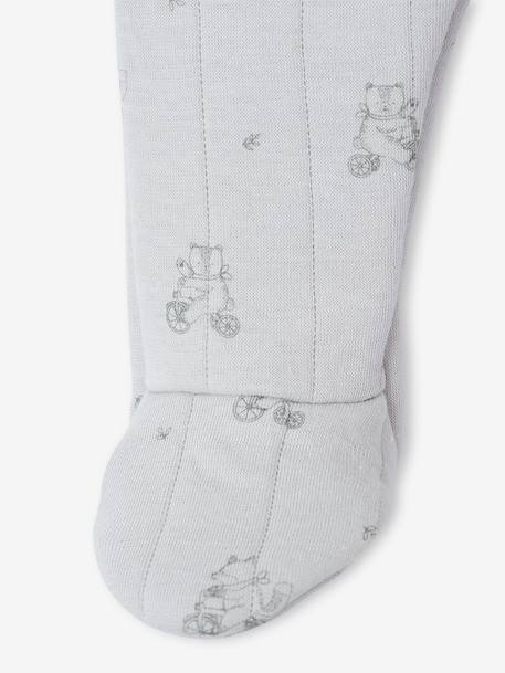 Gewatteerde babyset blauwgroen+rozen - vertbaudet enfant 