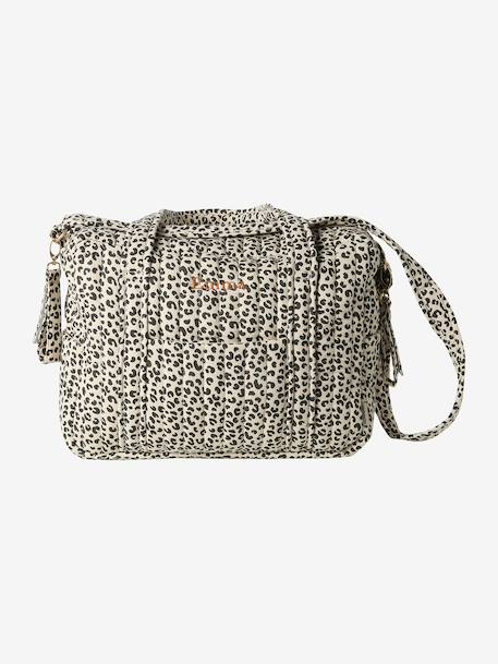 Sac à langer en gaze de coton JOIOSA beige imprimé+bleu nuit+bronze+écru - vertbaudet enfant 