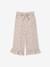 Pantacourt fille volanté gaze de coton blanc imprimé+bleu imprimé - vertbaudet enfant 
