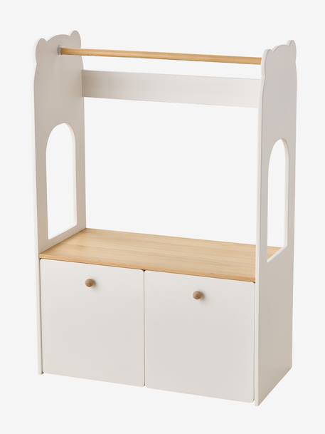 Kapstok en bureau kind 2 in 1 Ourson wit - vertbaudet enfant 