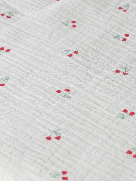 Trappelzak voor pop van katoen beige+ecru+rood - vertbaudet enfant 