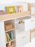 Lit enfant mi-hauteur studio 90x190cm +bureau blanc - vertbaudet enfant 