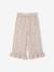 Pantacourt fille volanté gaze de coton blanc imprimé+bleu imprimé - vertbaudet enfant 
