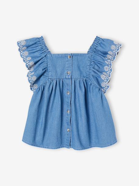 Blouse fille denim stone - vertbaudet enfant 