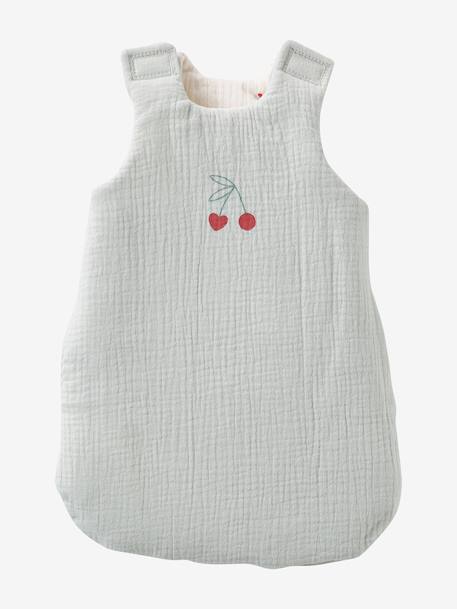 Trappelzak voor pop van katoen beige+ecru+rood - vertbaudet enfant 