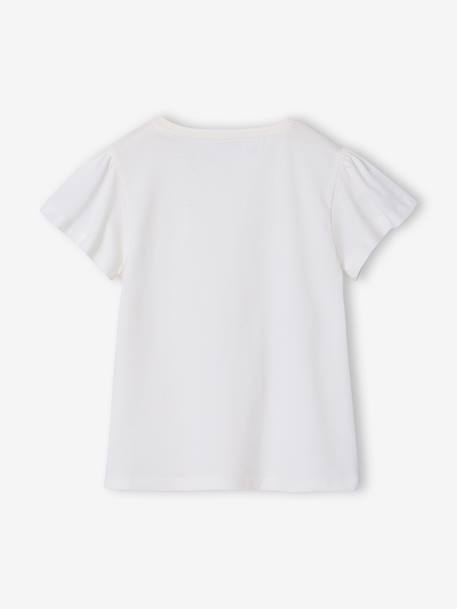 T-shirt manches courtes fille blanc - vertbaudet enfant 
