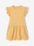 Robe fille gaze de coton manches courtes brodées corail+jaune - vertbaudet enfant 