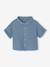 Chemise bébé garçon en gaze de coton bleu jean - vertbaudet enfant 