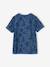 T-shirt garçon imprimé blanc chiné+bleu jean+lichen+menthe - vertbaudet enfant 