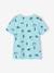 T-shirt garçon imprimé blanc chiné+bleu jean+lichen+menthe - vertbaudet enfant 