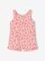 Combinaison bébé fille imprimée bleu imprimé+corail - vertbaudet enfant 