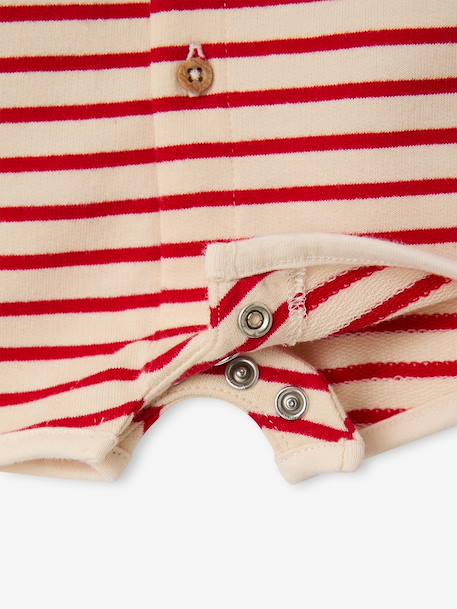 Combinaison naissance écru+rouge - vertbaudet enfant 