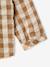 Hemd babyjongen katoengaas beige, geruit - vertbaudet enfant 