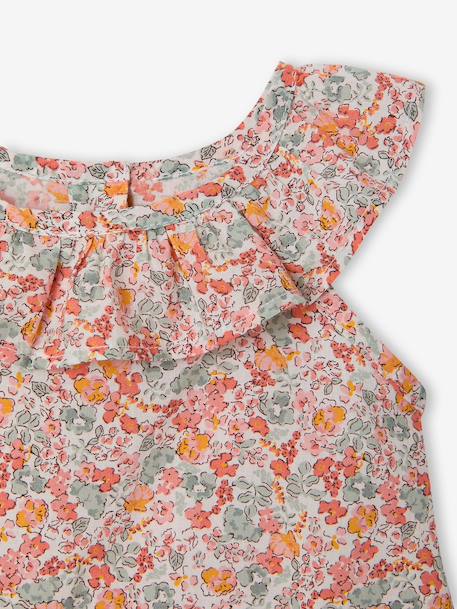 Blouse voor babymeisjes met print meerkleurig - vertbaudet enfant 