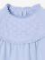 Tee-shirt blouse fille détail broderie anglaise manches longues bleu pâle+écru+marine+mauve+vert foncé - vertbaudet enfant 
